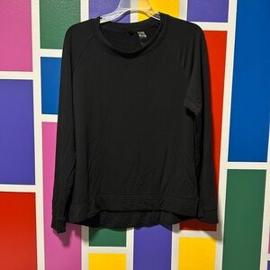 Lou & Grey Black Long Sleeve Sweatshirt Size S small Soft and Cozy